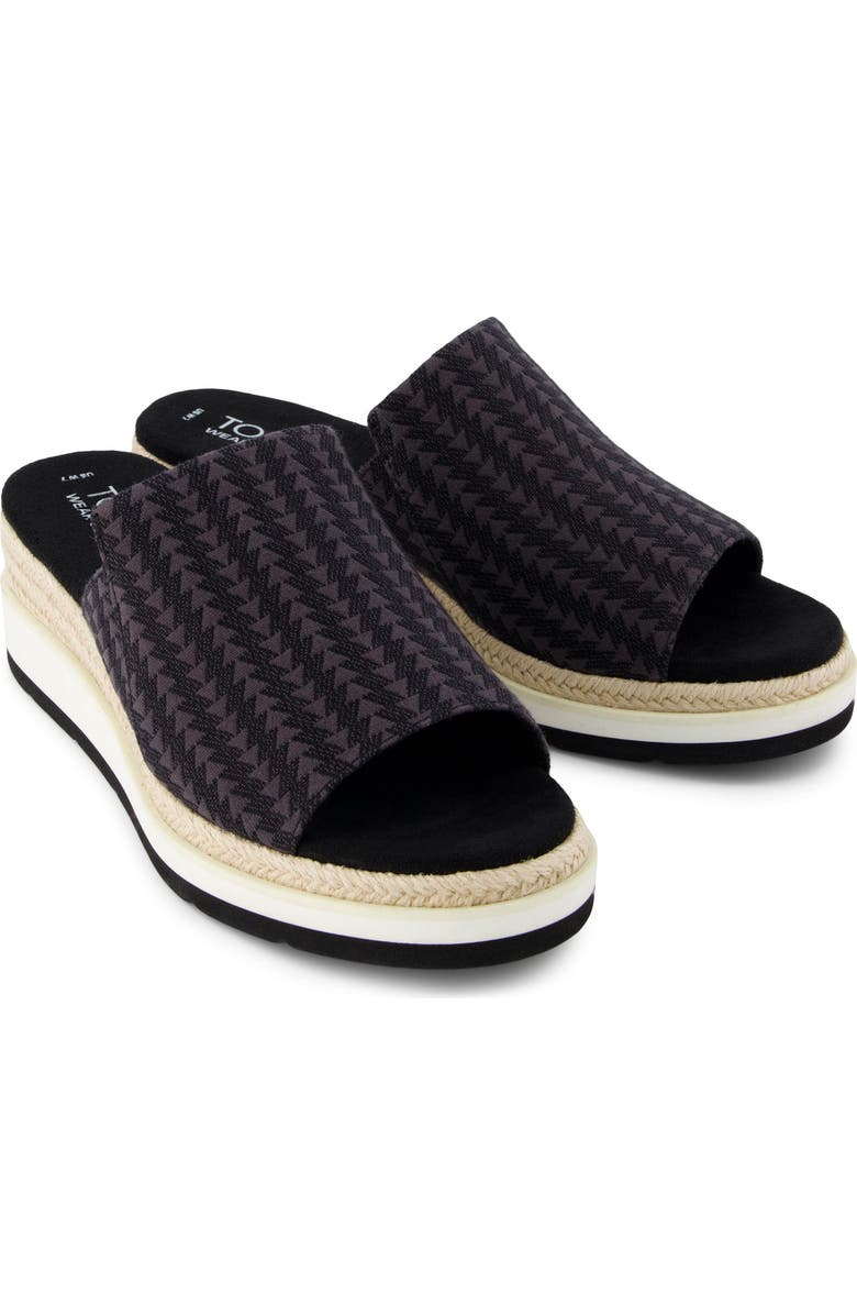 TOMS Margo Espadrille Wedge Slide Sandal, Alternate, color,