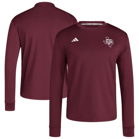 Men's adidas  Maroon Texas A&M Aggies Dugout Pullover Sweatshirt