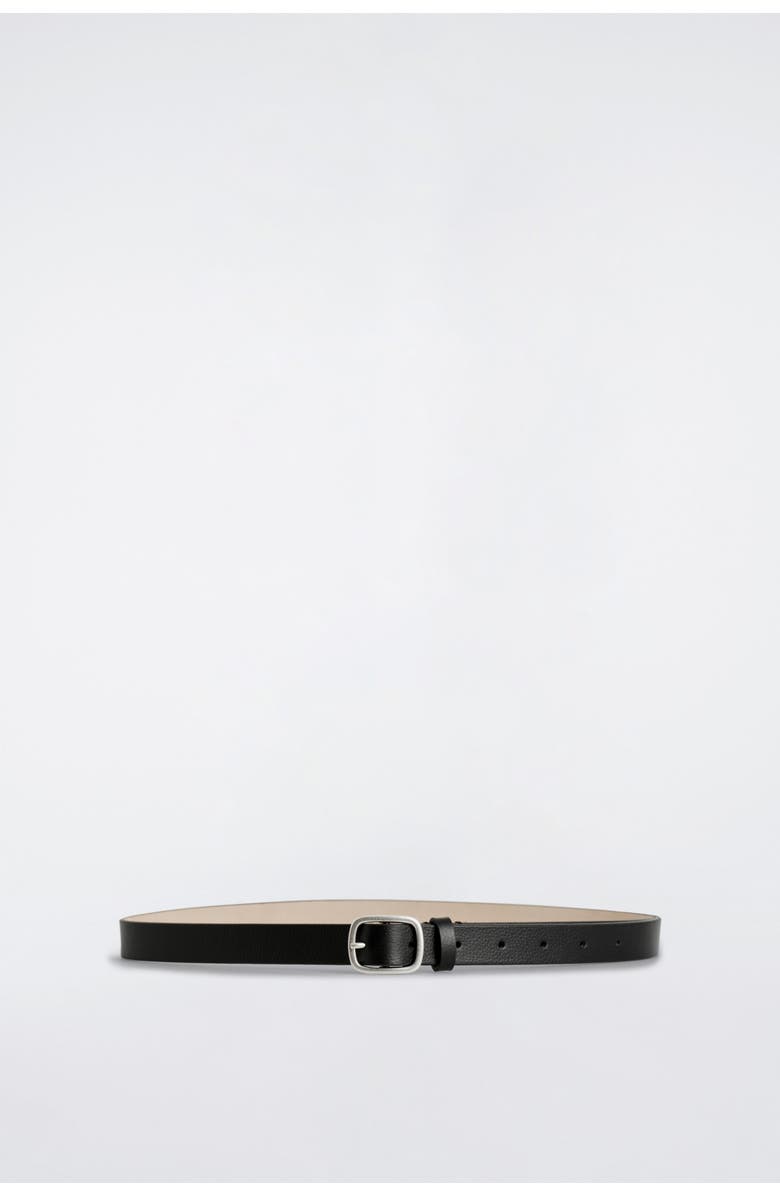 COS Grained-Leather Belt, Alternate, color, Black