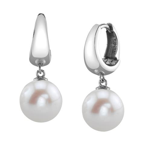 Freshwater Pearl Hoop Willa Dangling Earrings