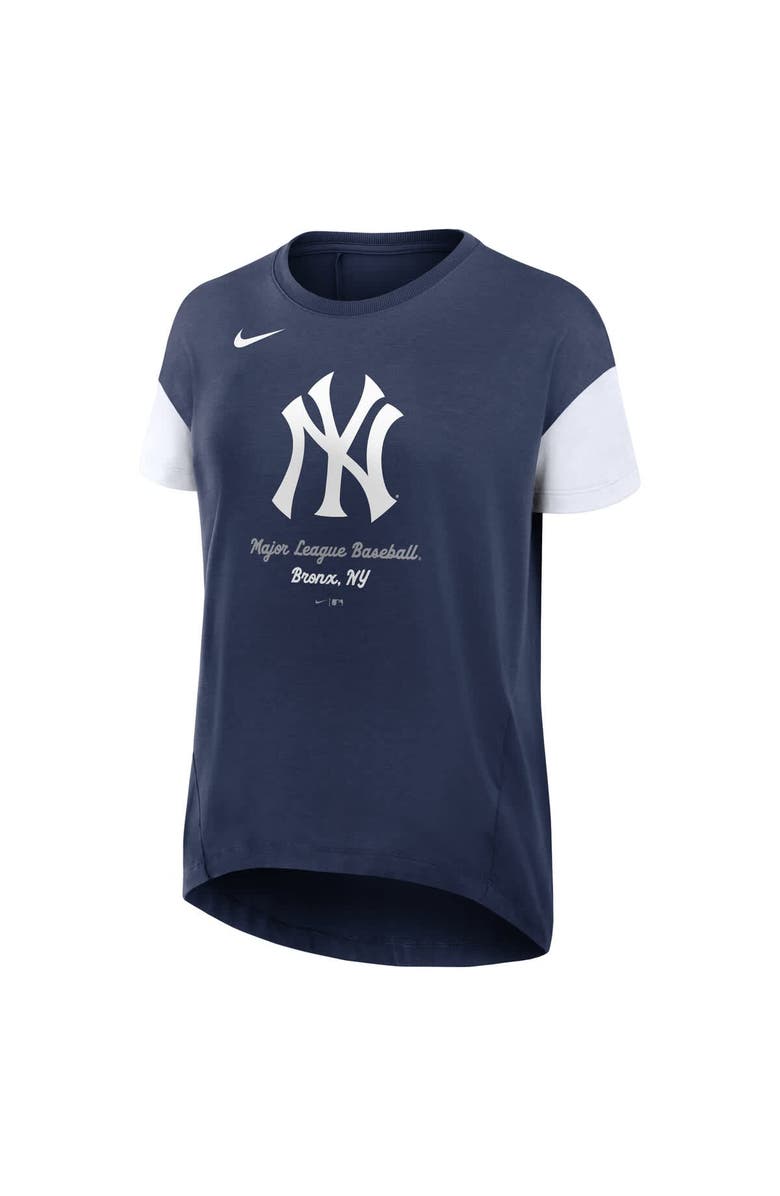 Nike Women
s Nike Navy New York Yankees Flowy Fashion T-Shirt, Alternate, color, Navy