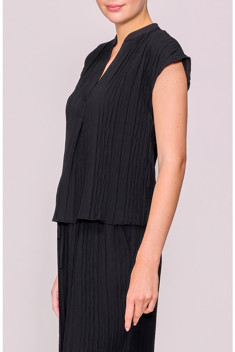 Twist Pleat Top, Alternate, color, BLACK