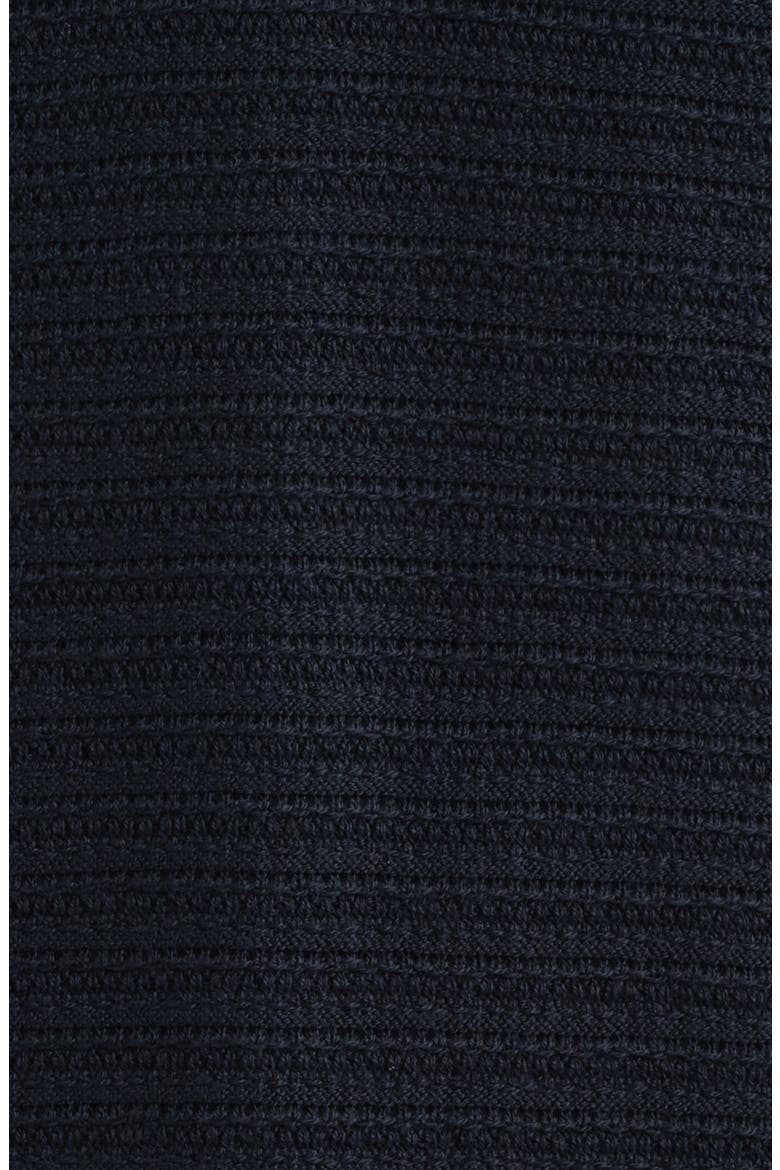 Short Sleeve Sweater Polo, Alternate, color, DARK SAPPHIRE