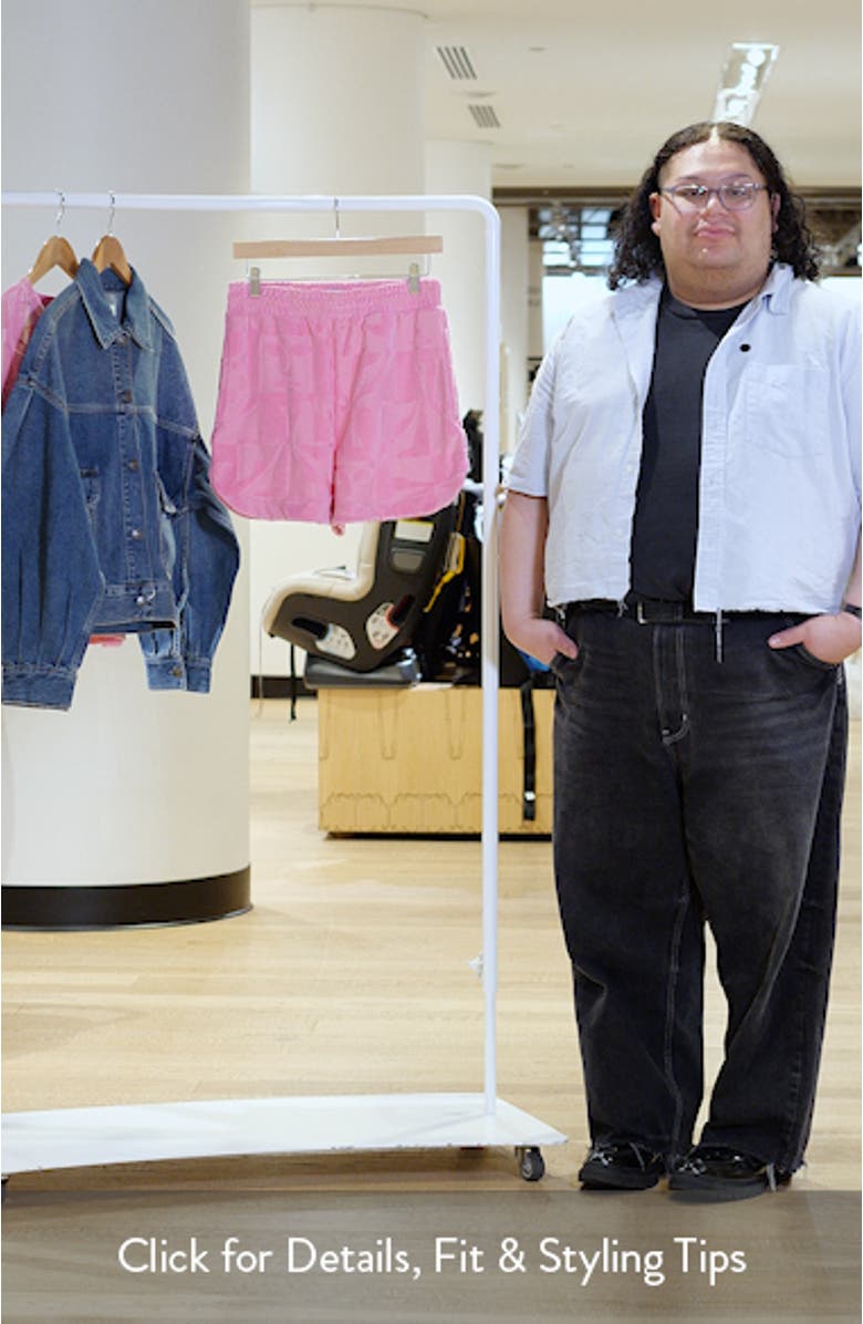 Textured French Terry Shorts, sales video thumbnail