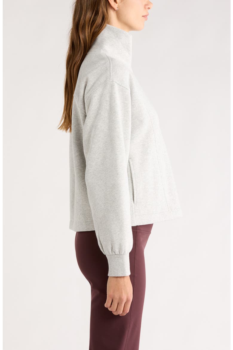 Ultracozy Fleece Half Zip Pullover, Alternate, color, GREY LIGHT HEATHER