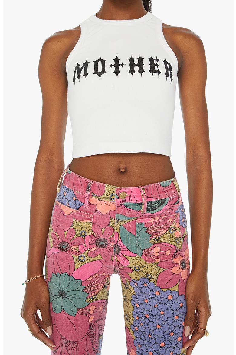 The Chin Ups Chop Crop Graphic Tank, Main, color, MOTHER GOTHIC