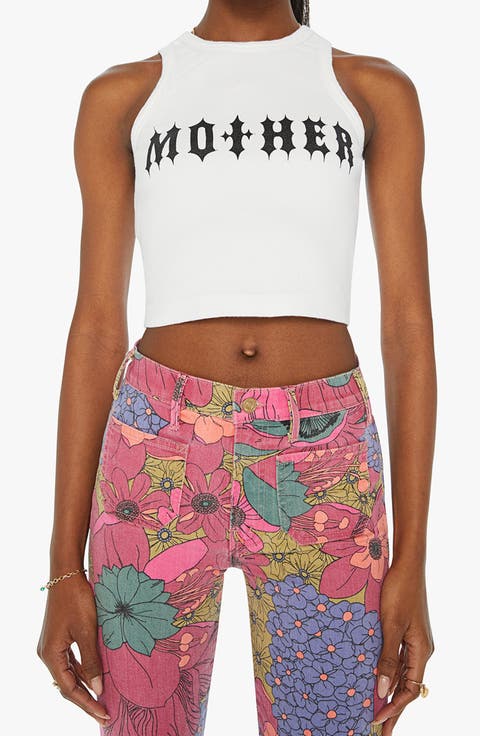 The Chin Ups Chop Crop Graphic Tank