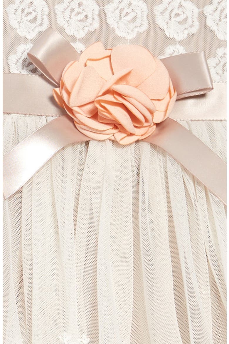 Iris & Ivy Kids' Embroidered Fit & Flare Dress, Alternate, color, IVORY