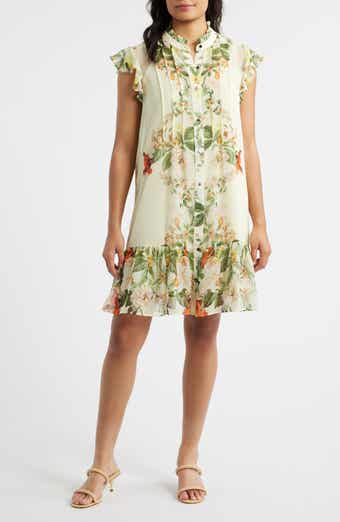 Floral Ruffle Hem Dress