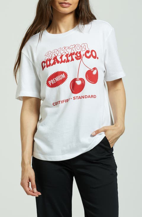 Premium Cherry Cotton Graphic T-Shirt