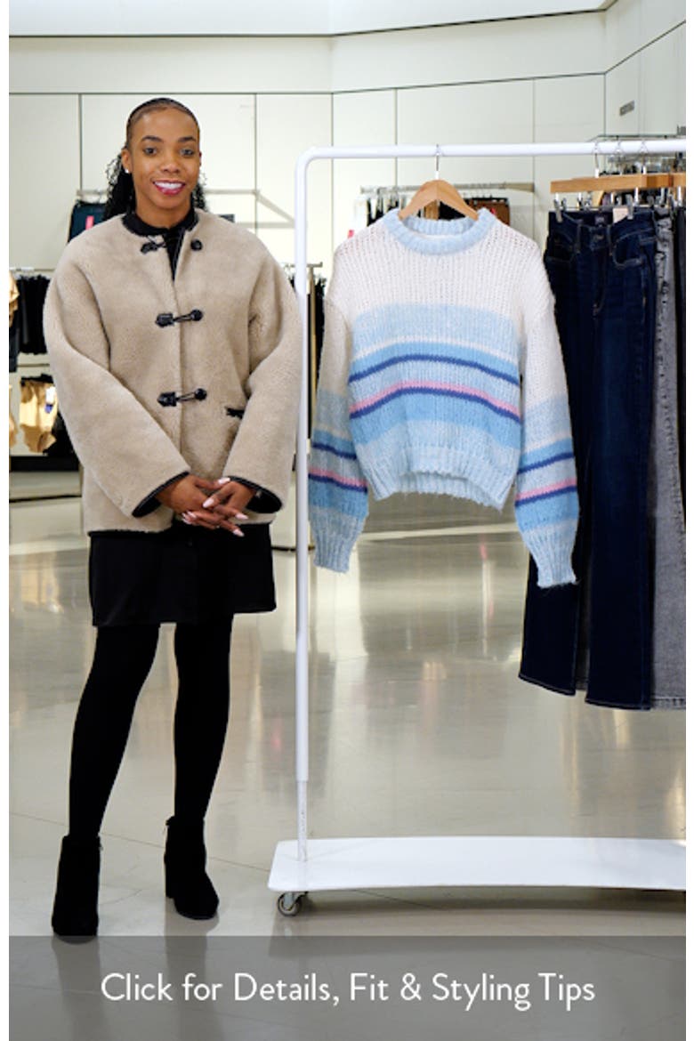 Leisa Stripe Crewneck Sweater video