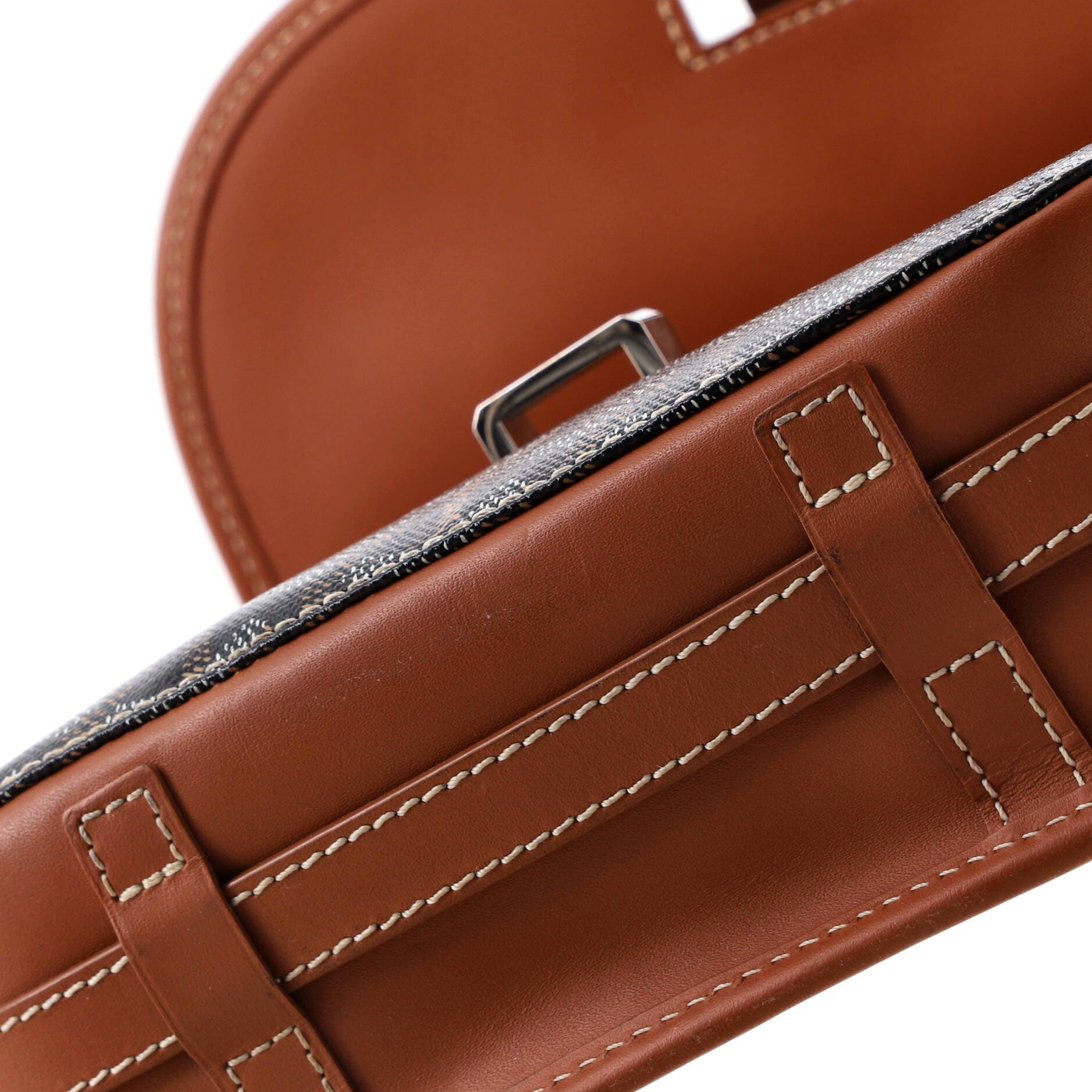 Pre-Owned Goyard Belvedere II Messenger Bag Coated Canvas PM, Alternate, color, Brown