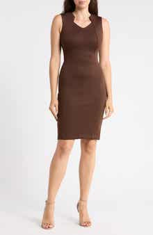 Seamed Sheath Dress