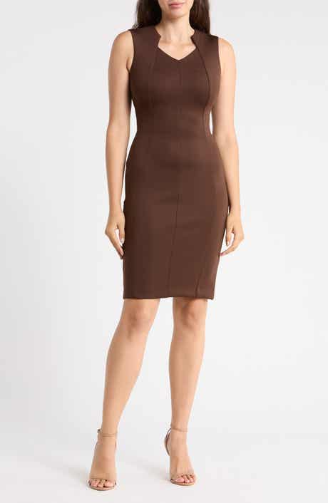 Seamed Sheath Dress