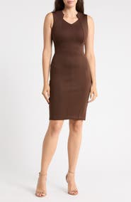 Calvin Klein Seamed Sheath Dress