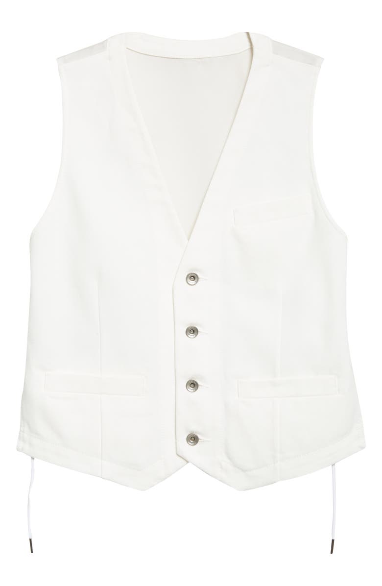 Sacai Denim Vest, Main, color, Off White