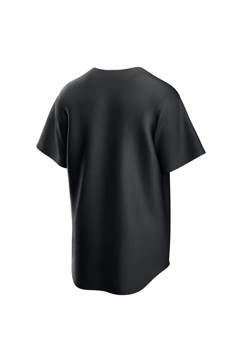 Men's Nike  Black Cleveland Guardians Lights Out Replica Jersey, Alternate, color, Black