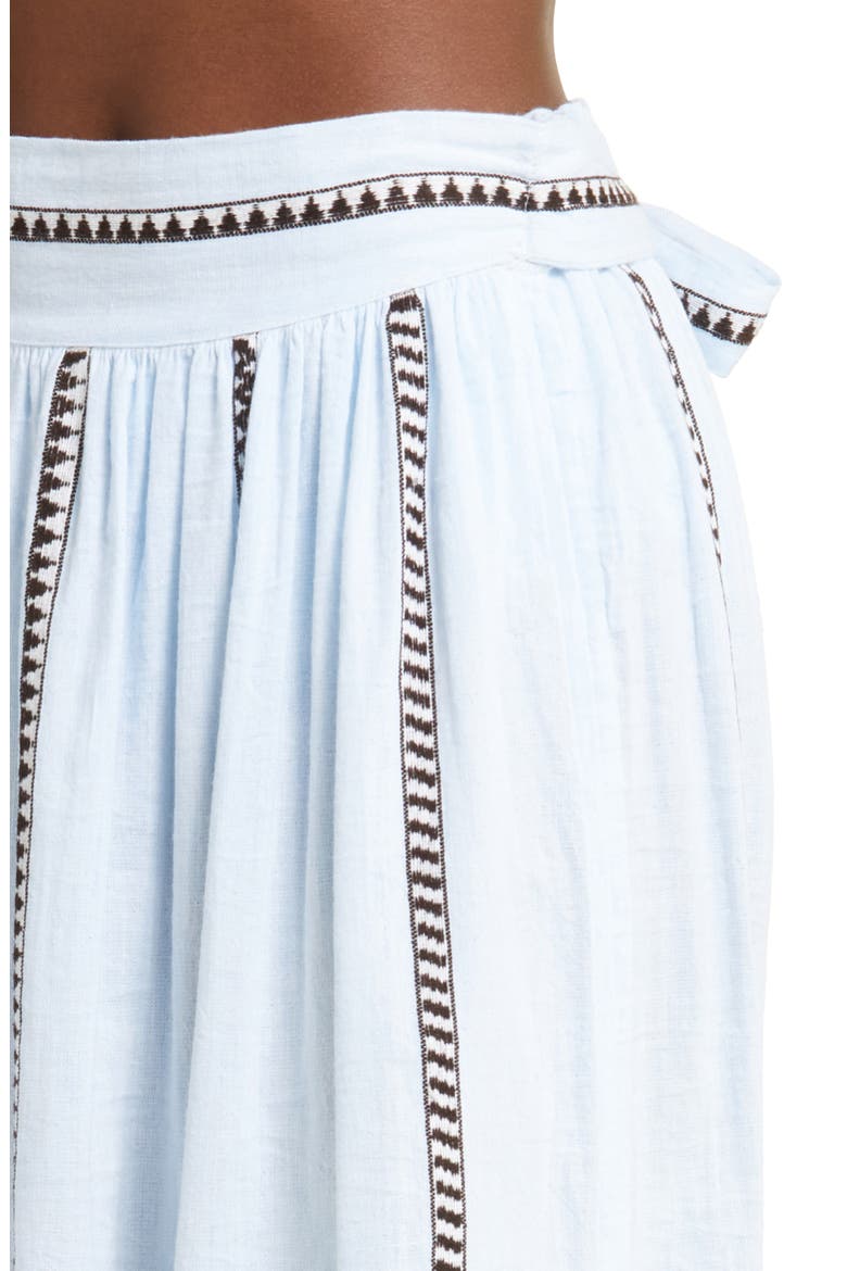 Tola Cotton Blend Cover-Up Maxi Skirt, Alternate, color, TUTU BLUE