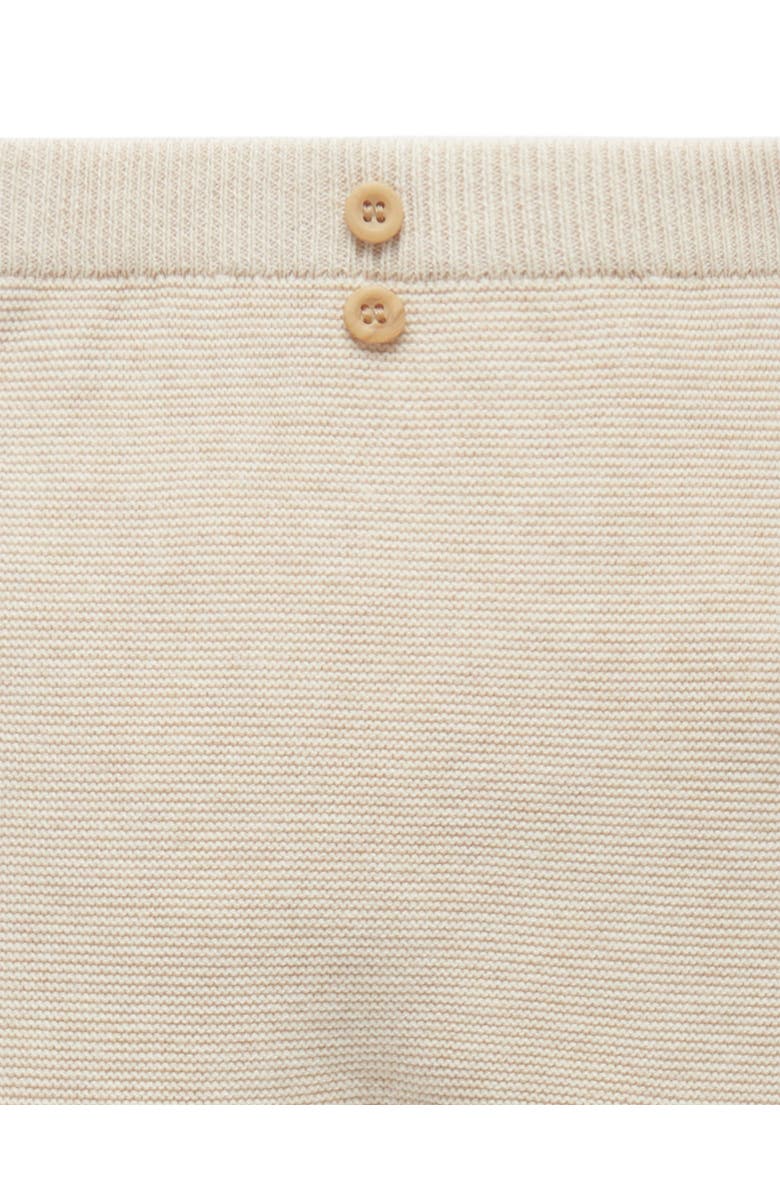 Purebaby Textured Knit Legging, Alternate, color, Wheat Melange