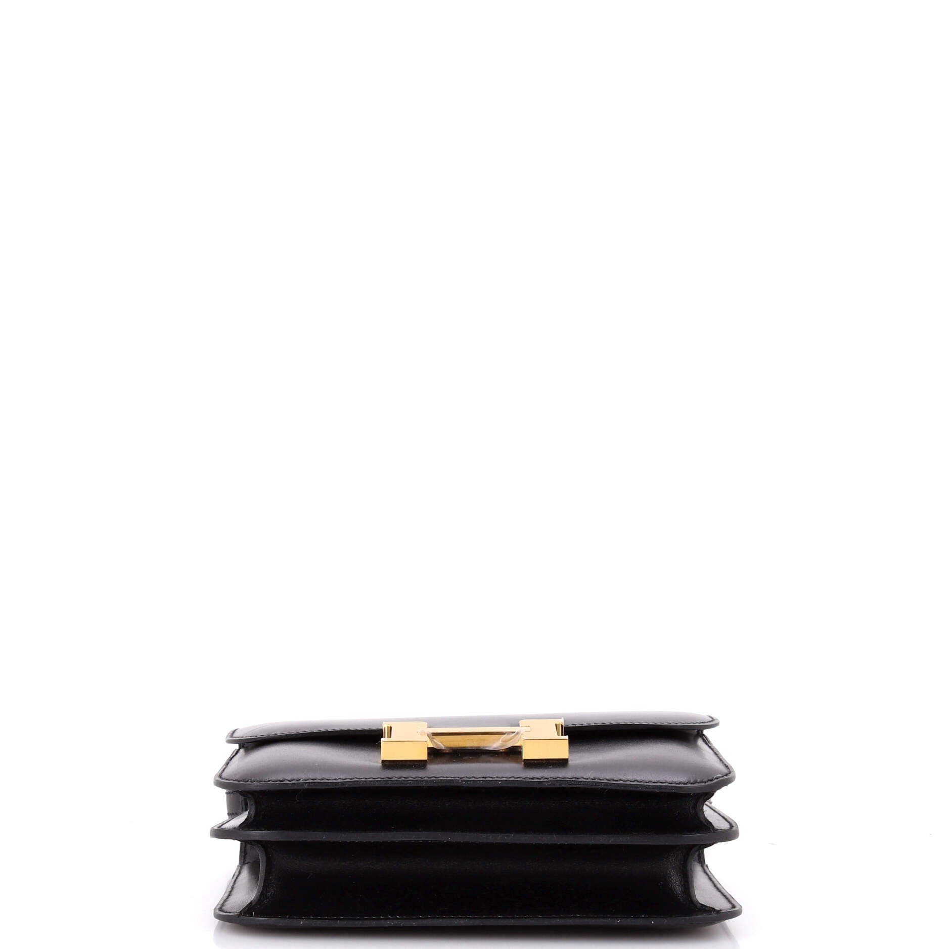 Pre-Owned Hermes Constance NM Bag Box Calf 18, Alternate, color, Noir