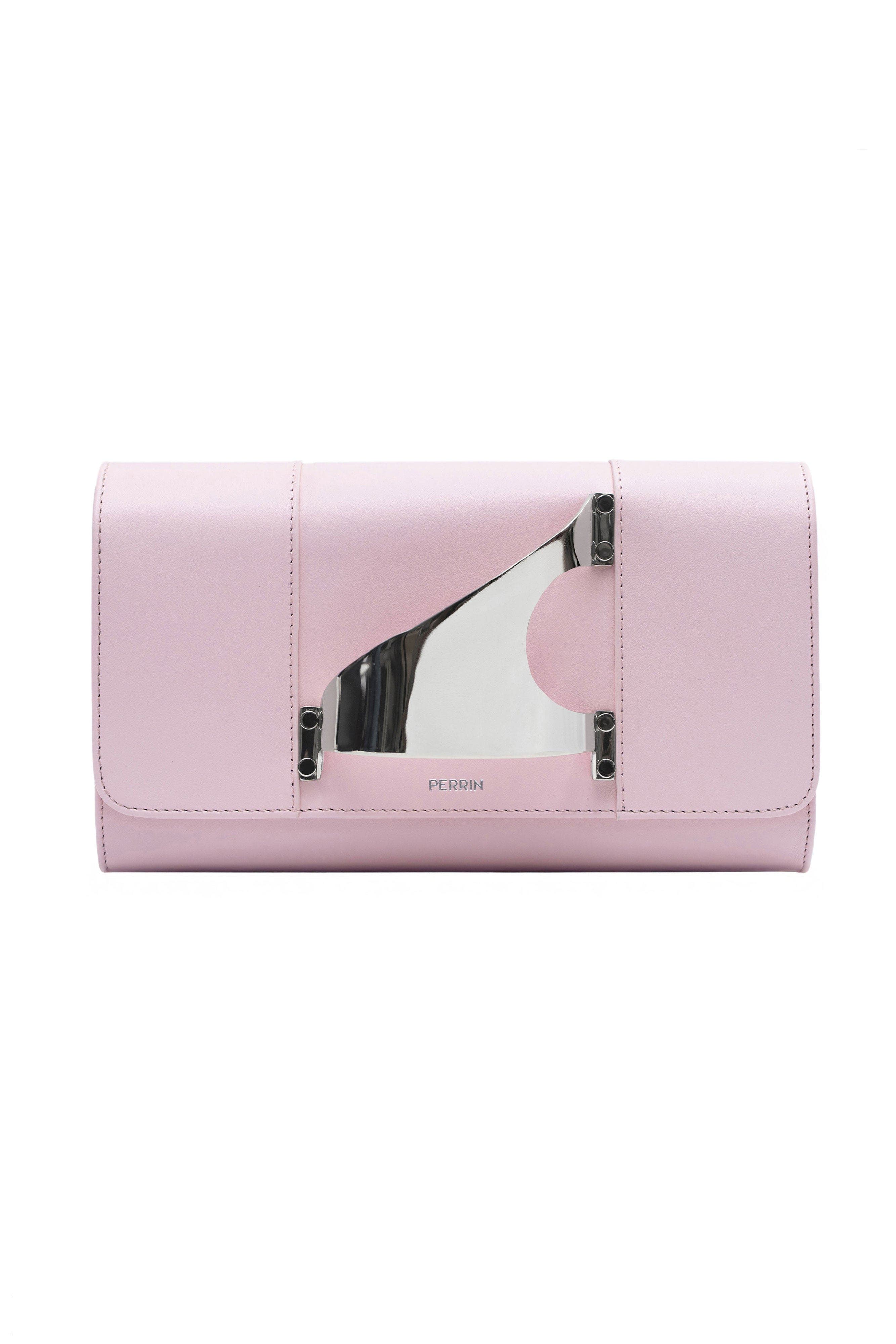 PERRIN PARIS L'Eiffel Classic Clutch, Main, color, Puff Pink