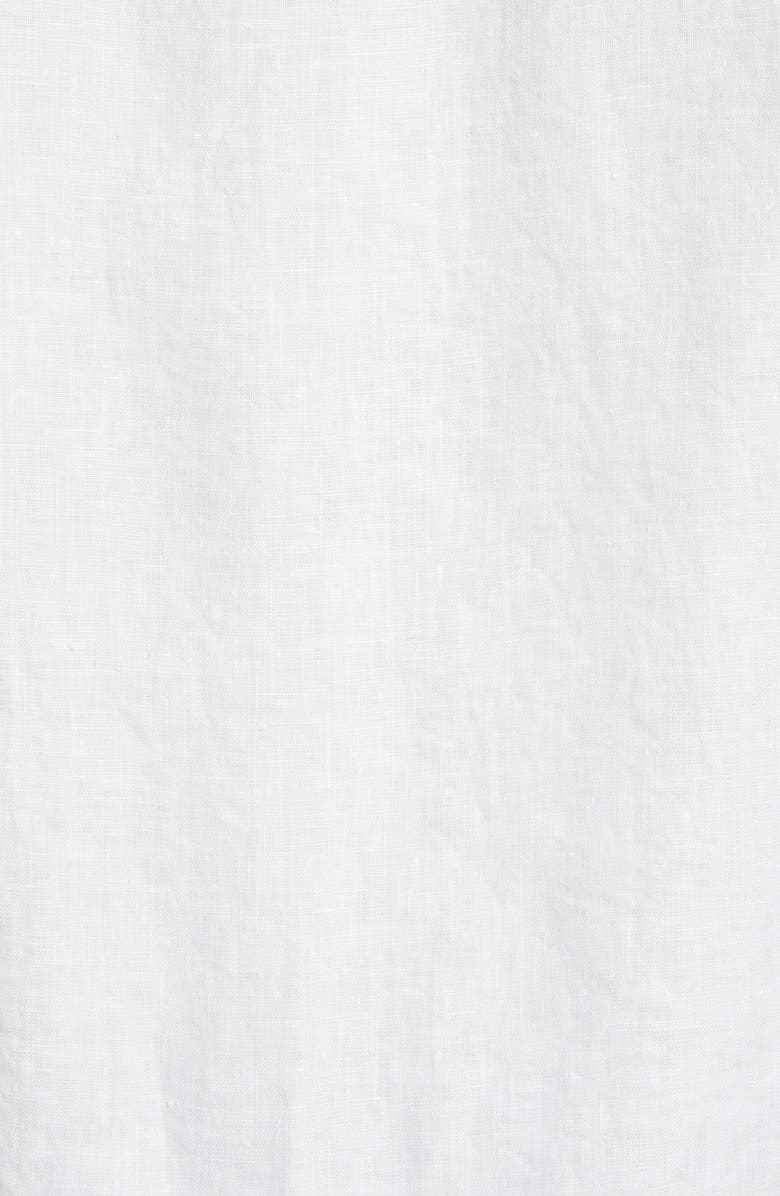 Tommy Bahama Sea Glass Short Sleeve Button-Up Linen Camp Shirt, Alternate, color, White