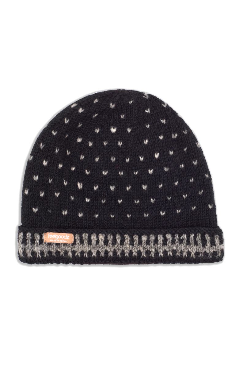 Feelgoodz Women's Artisan Hand-Knit Appalachian Cap, Main, color, Corvid