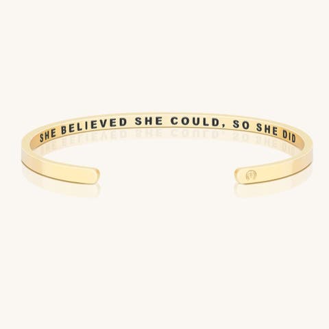 She Believed She Could, So She Did bracelet