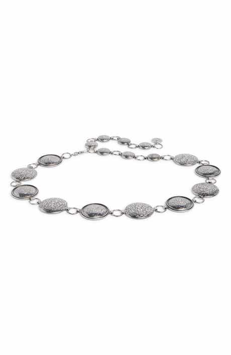 Vince Camuto Etched Disc Belt