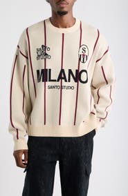 SANTO STUDIO Milano Jacquard Cotton Sweater