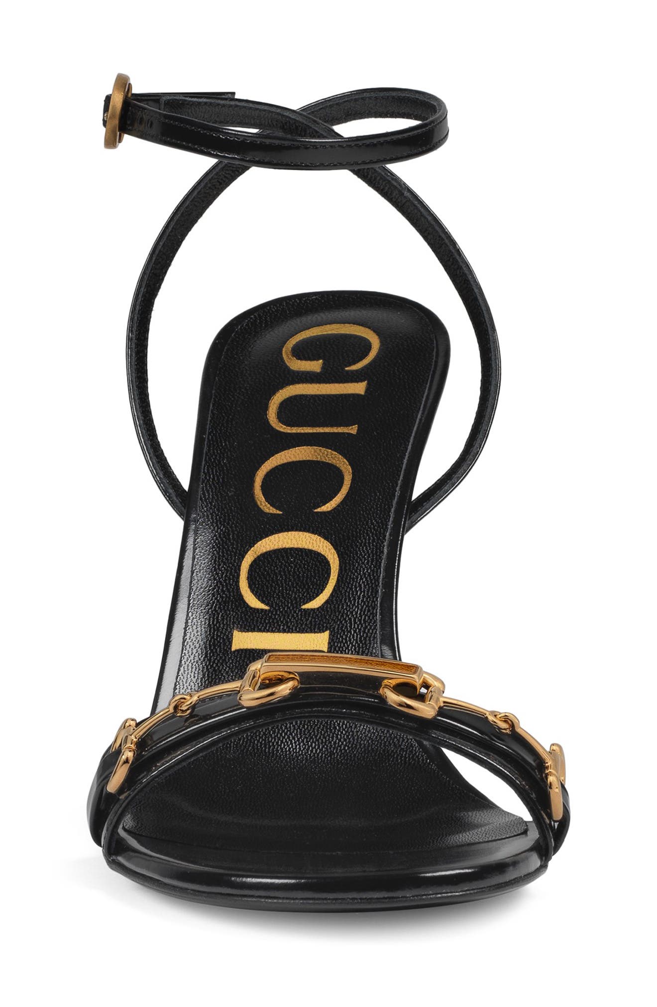 Gucci Moorea Horsebit Strappy Sandal, Alternate, color, 