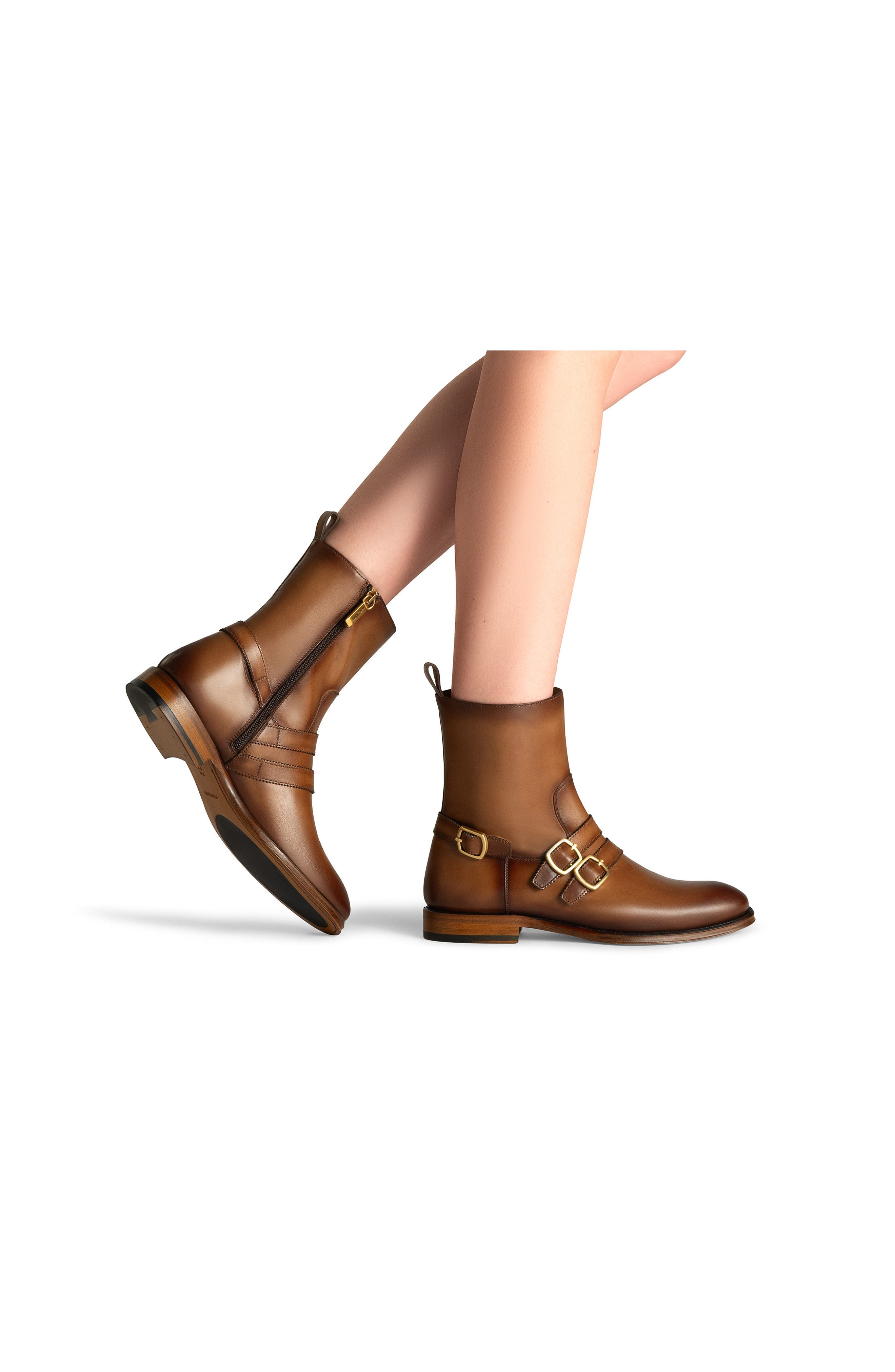 Magnanni Mika Bootie, Alternate, color, Midbrown