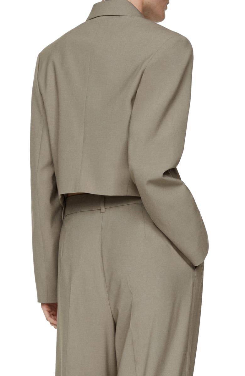 MANGO Crop Utility Jacket, Alternate, color,