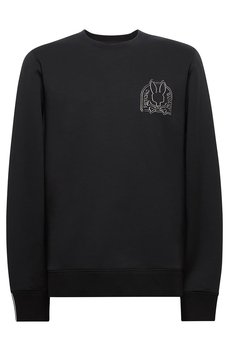 Psycho Bunny Melbourne Embroidered Cotton & Modal Blend Crewneck Sweatshirt, Alternate, color, 