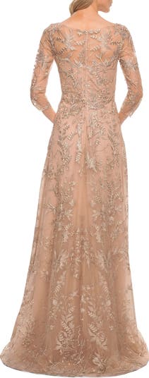Mother of the Bride Lace Dress with Three-Quarter Sleeves