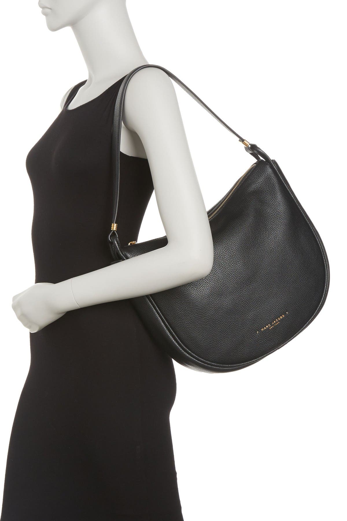 Marc Jacobs Leather Hobo Bag, Alternate, color, 