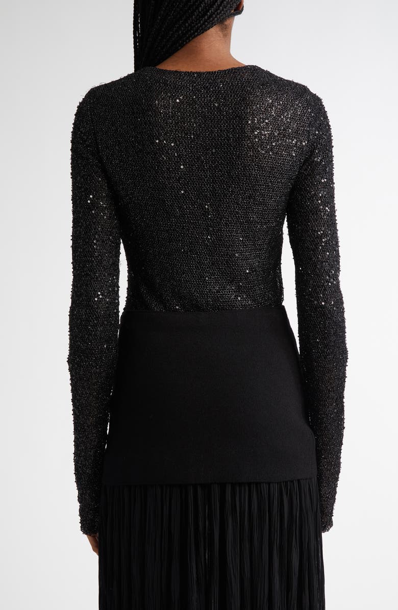 Proenza Schouler Sophie Open Stitch Sequin Top, Alternate, color, 