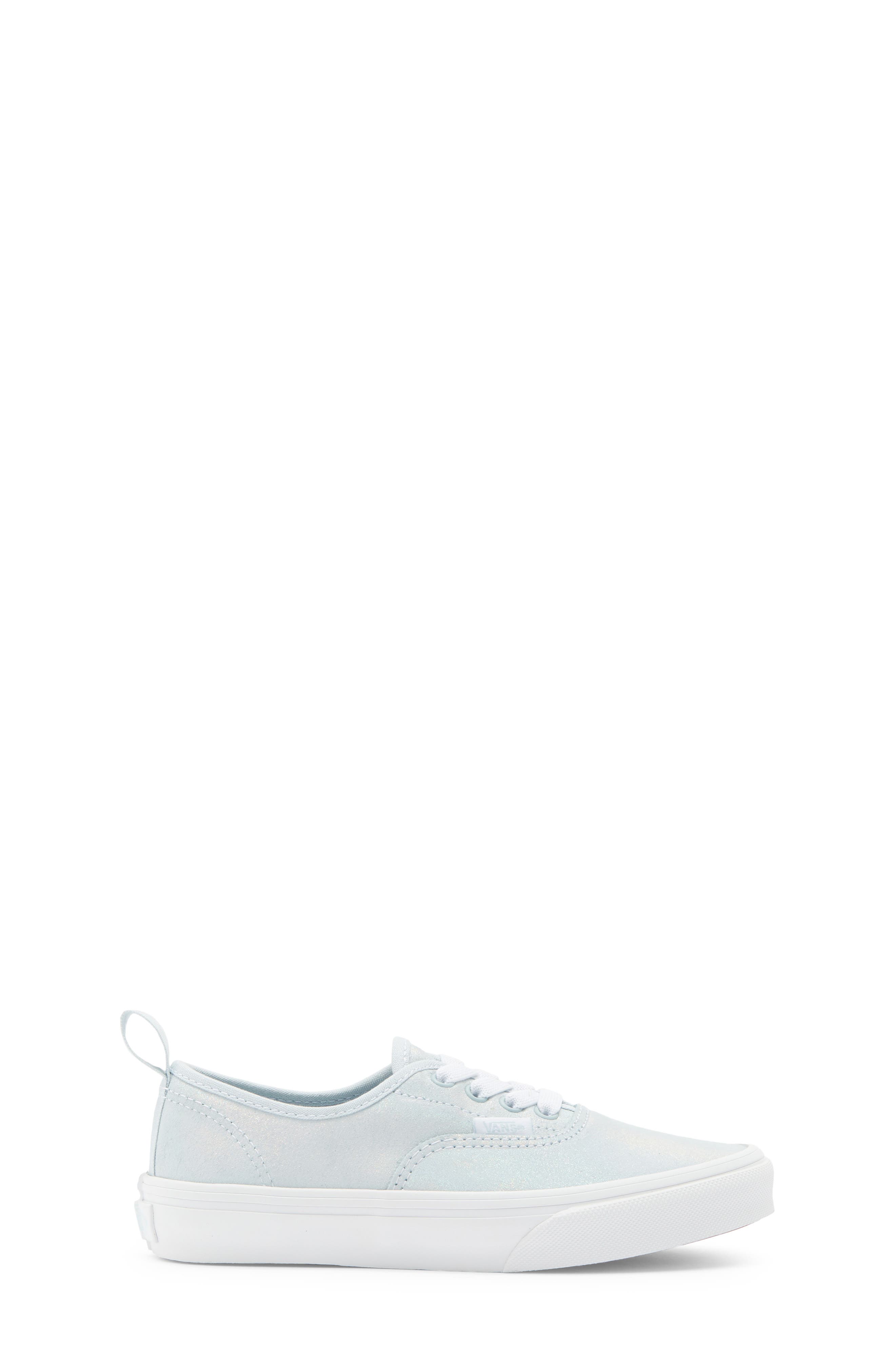 Kids' Authentic Elastic Lace Holo Sneaker, Alternate, color, DAWN MIST