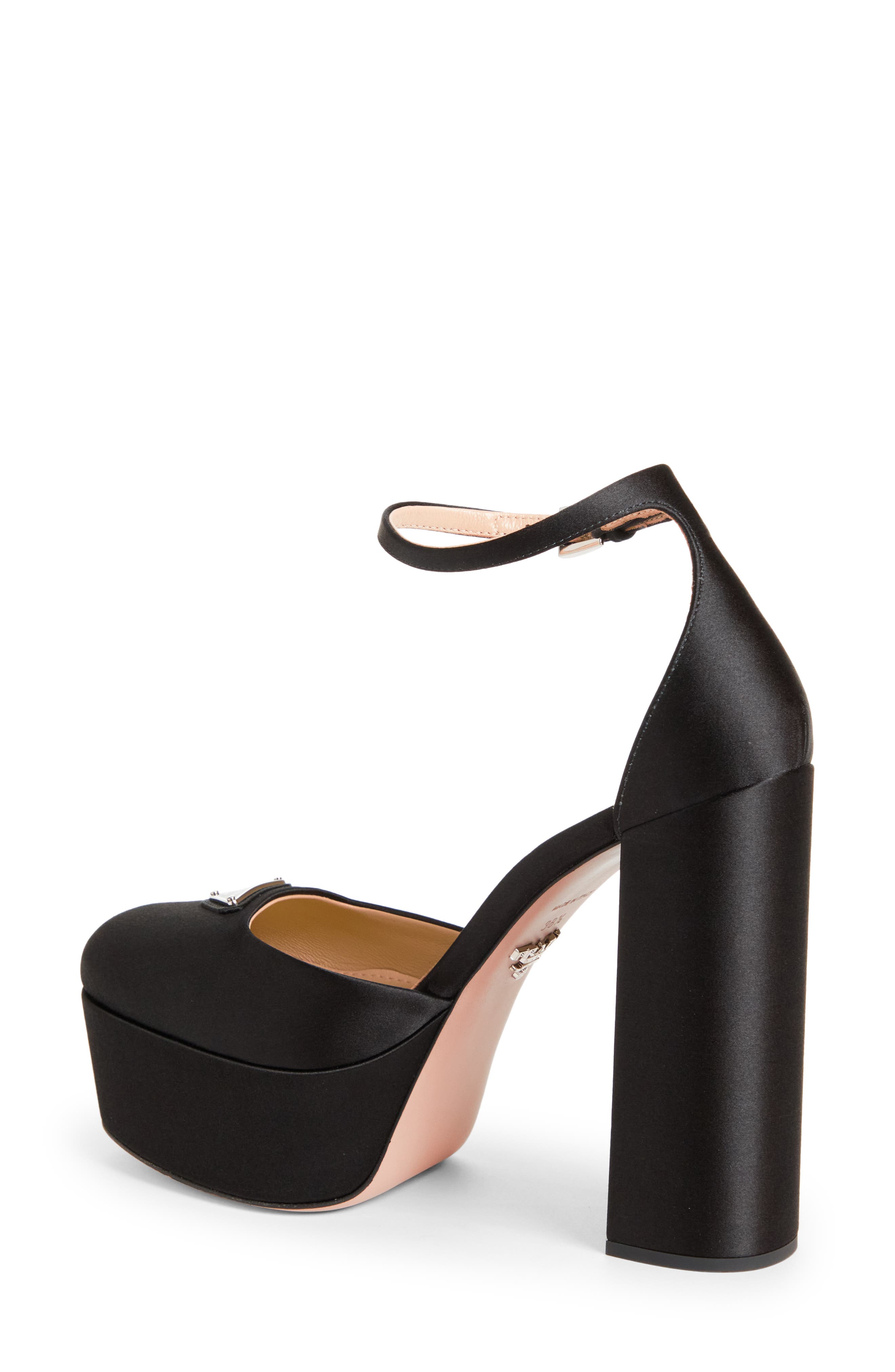 Prada Plateau Ankle Strap Platform Pump, Alternate, color, 