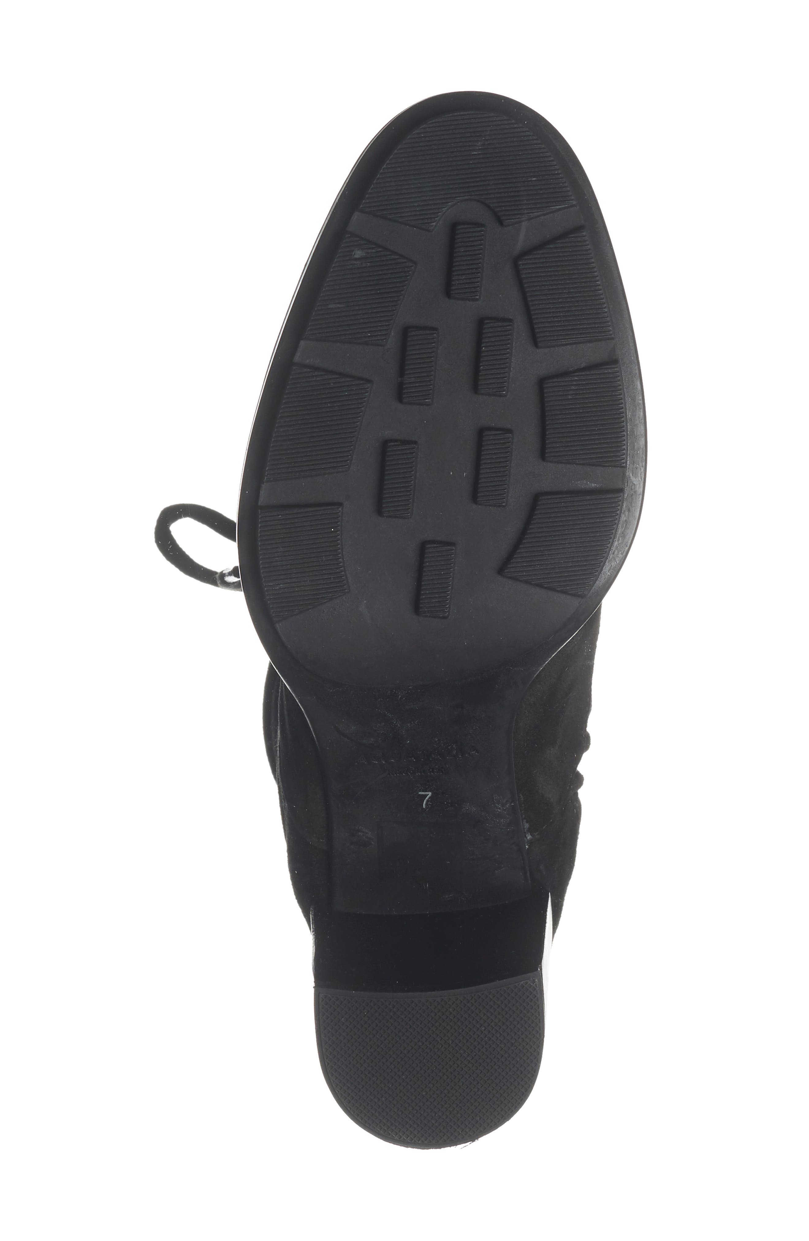 Aquatalia Iole Quilted Weatherproof Lace-Up Bootie, Alternate, color, Black