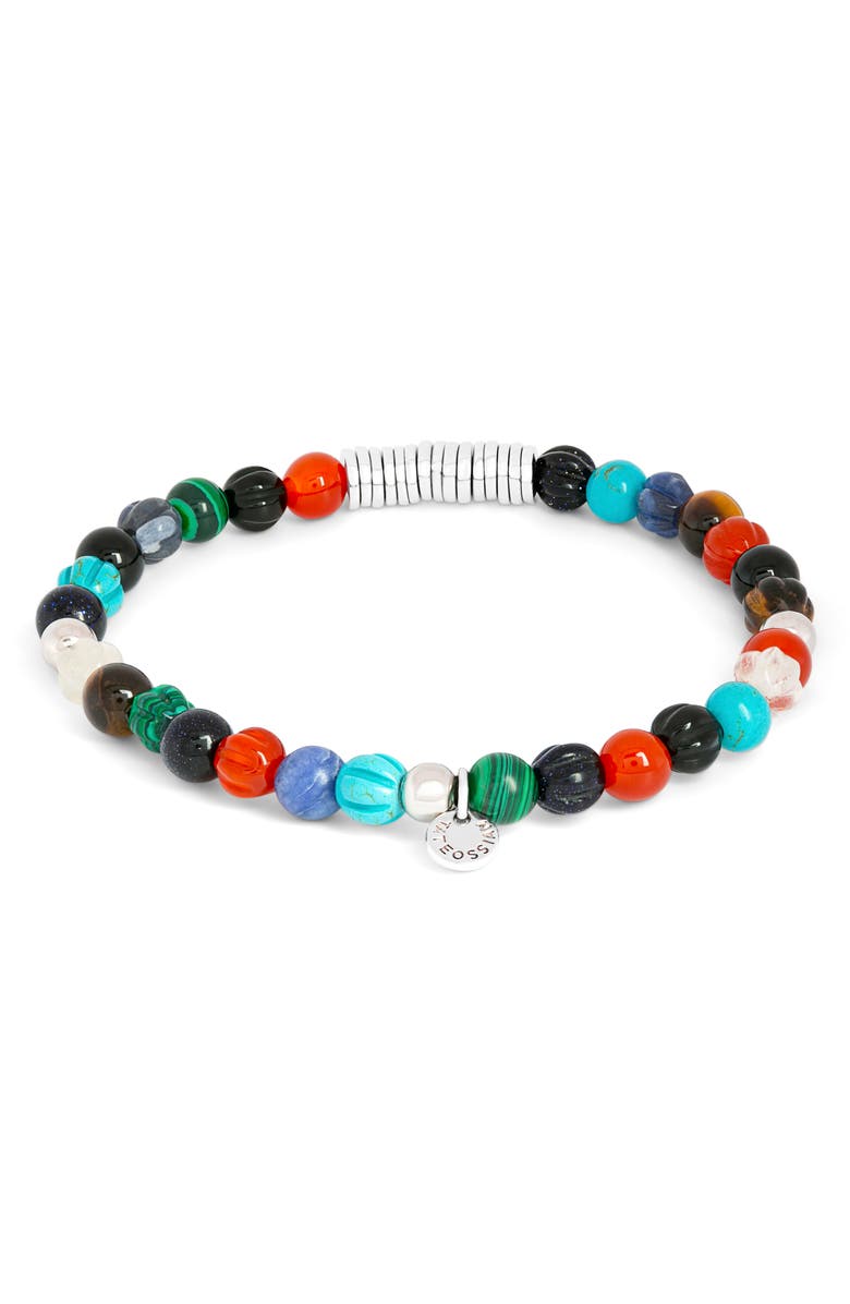 Tateossian Men's Classic Discs Beaded Bracelet, Alternate, color, Multicolor
