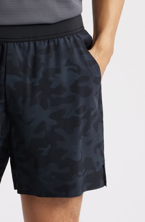 Ten Thousand Interval Lined 5-inch Training Shorts In Black Camo