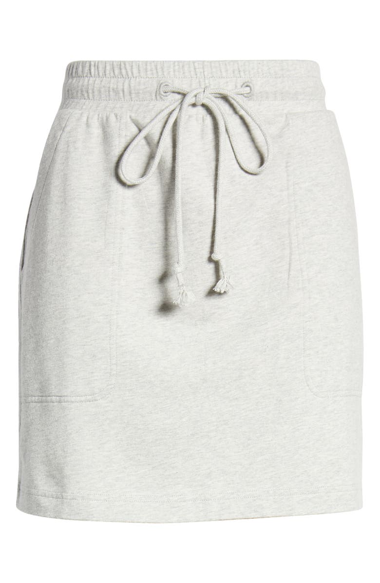 Open Edit Stretch Cotton Pull-On Skirt, Alternate, color, 