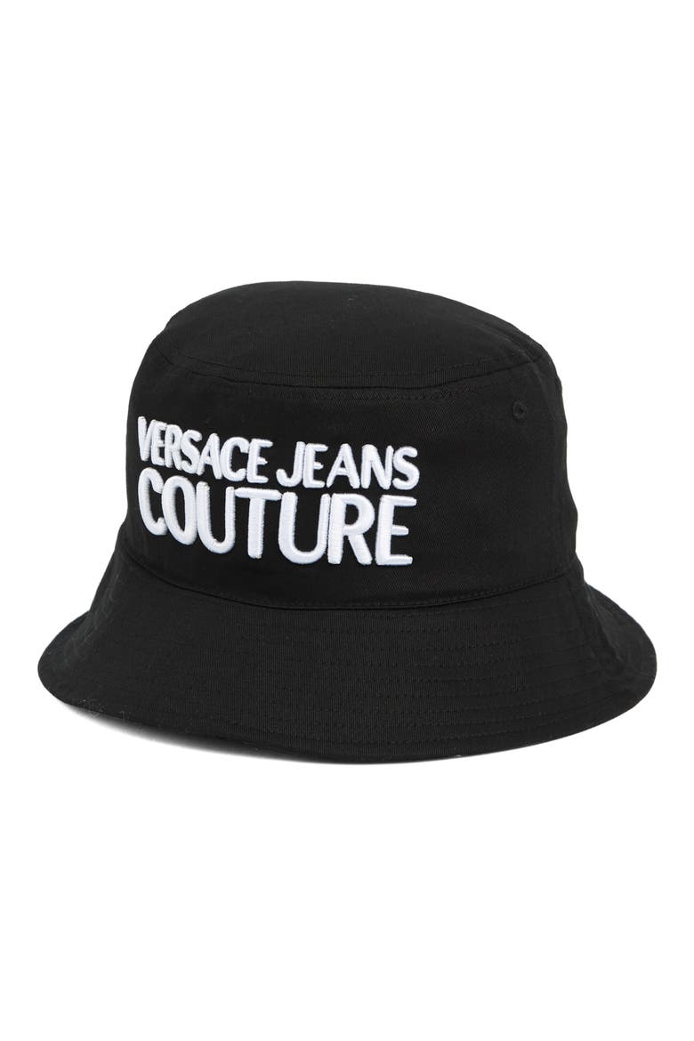 Logo Bucket Hat, Main, color, BLACK WHITE