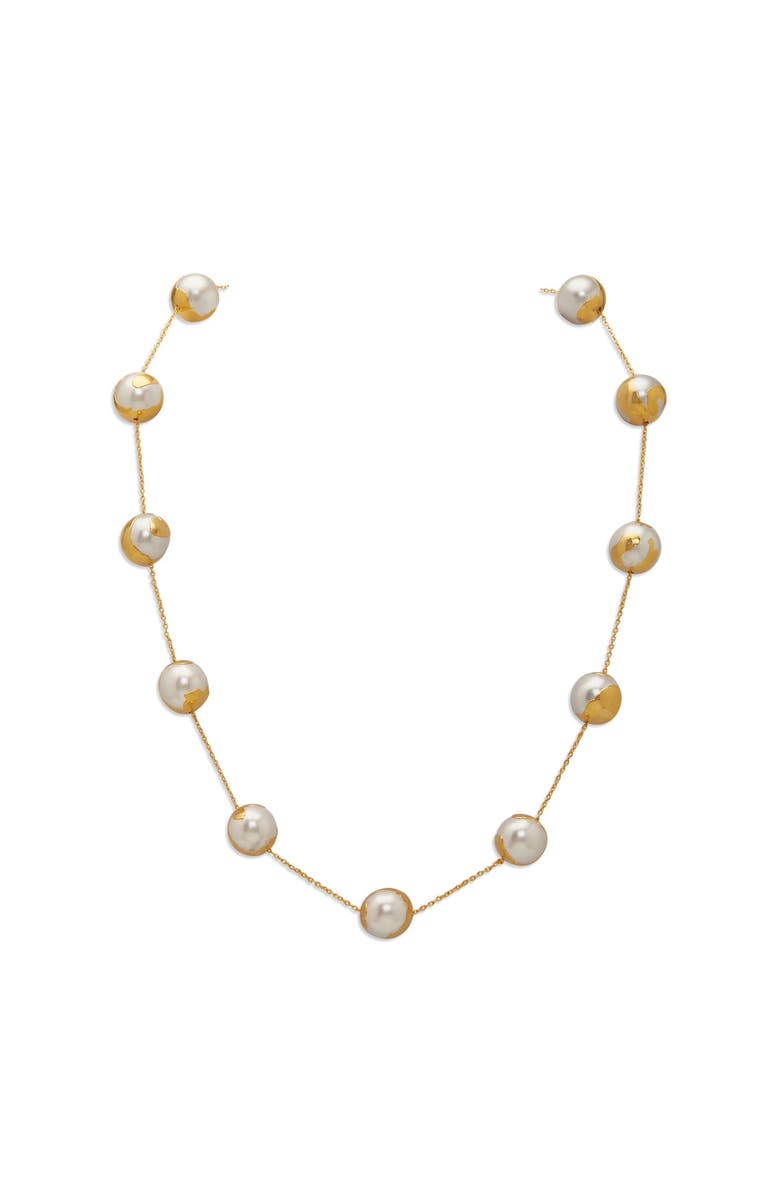 Dhwani Bansal SELENE NECKLACE, Main, color, Gold Plated