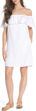 Tommy Bahama Off the Shoulder Cover-Up Dress