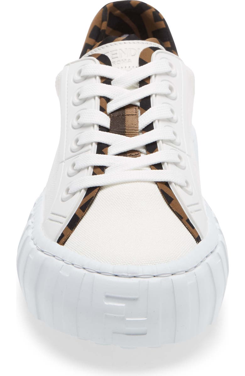 Fendi FF Logo Platform Sneaker, Alternate, color,