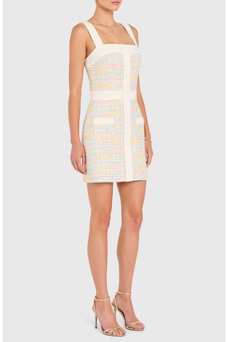 Archie Rainbow Tweed Minidress, Alternate, color, ANGELICA TWEED