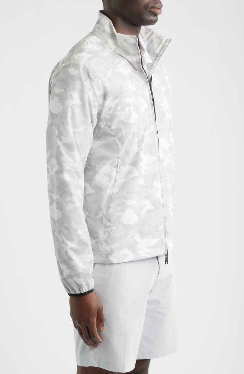 G/FORE Parachute Camo Water Repellent Golf Windbreaker, Alternate, color, Snow Camo
