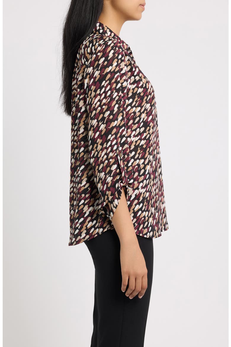 Print Roll Tab Shirt, Alternate, color, ANNE BLACK MULTI